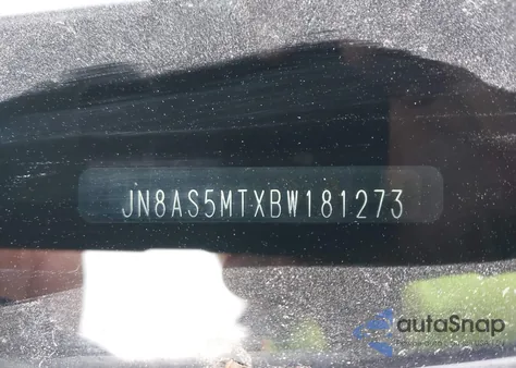 2011 Nissan Rogue Sv из США, поврежденный, VIN JN8AS5MTXBW181273